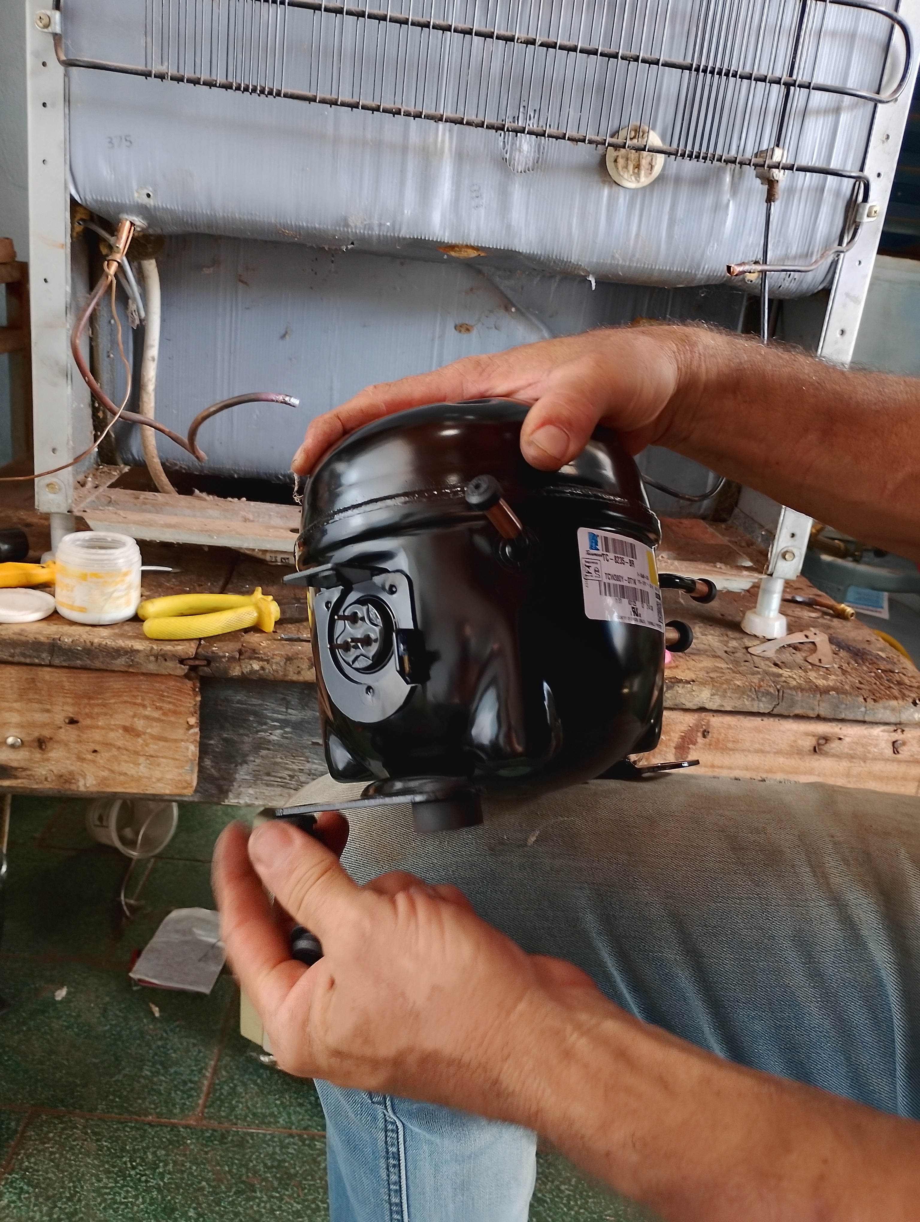 Compressor novo instalado Ituiutaba